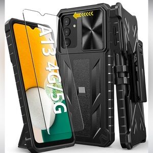 Phone Case for SAMSUNG A13/ 4g/5g with belt clip and kickstand